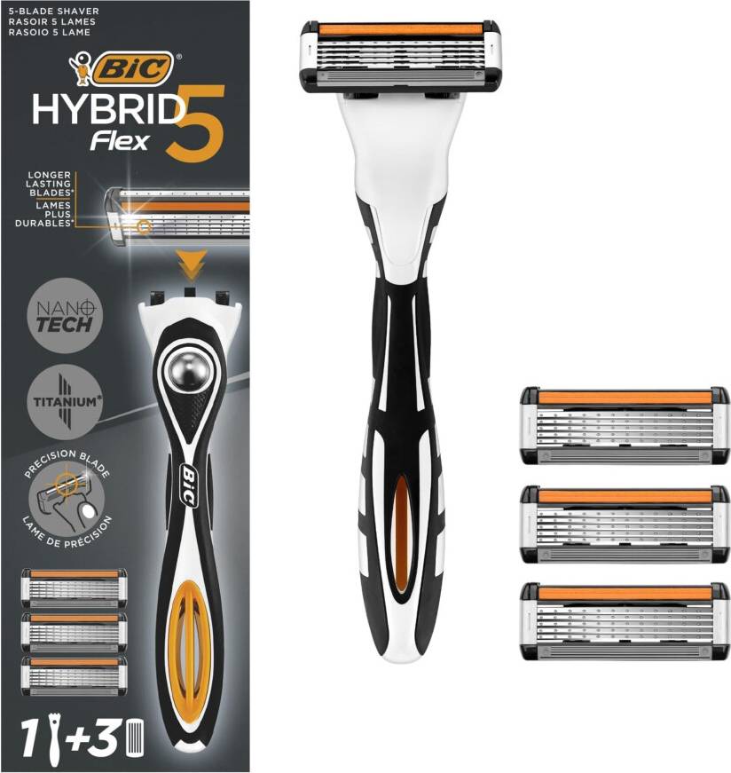 Bic Hybrid 5 Flex Refillable Men's Razor