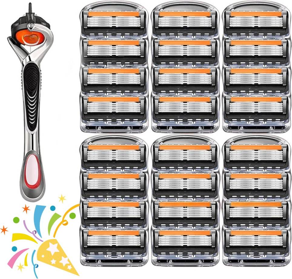 Men's Razor Blade Set Stainless Steel 48 Pieces