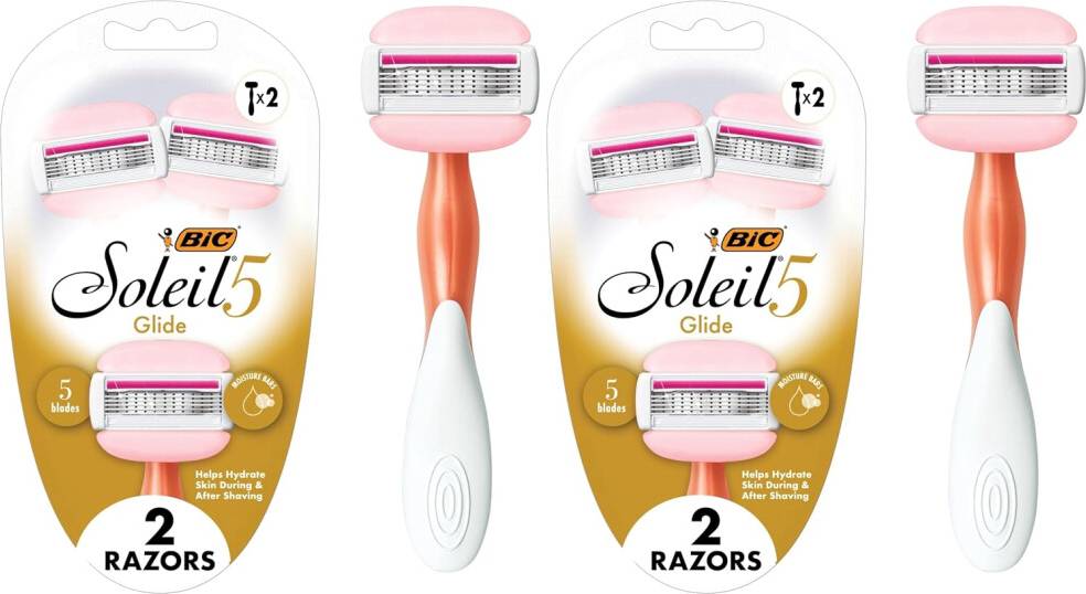 Bic Soleil Glide Disposable Razor Set 2 Piece