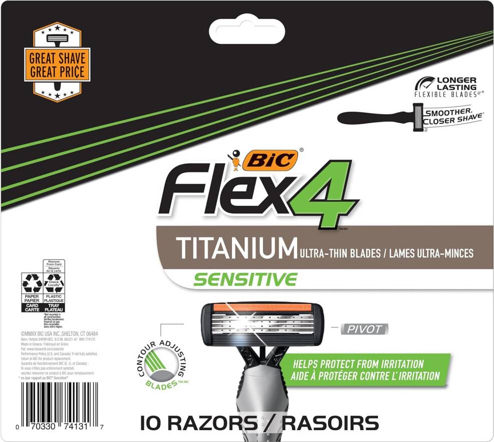 Bic Flex 4 Sensitive Disposable Razor Set