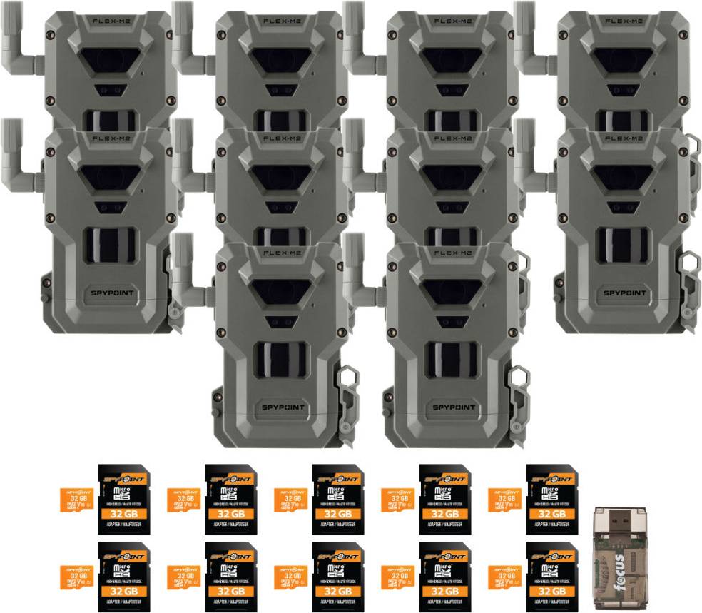 SpyPoint FLEX-M2 Trail Camera 10-Pack