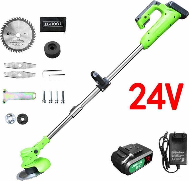 Cordless String Trimmer Adjustable Height Grass Cutter