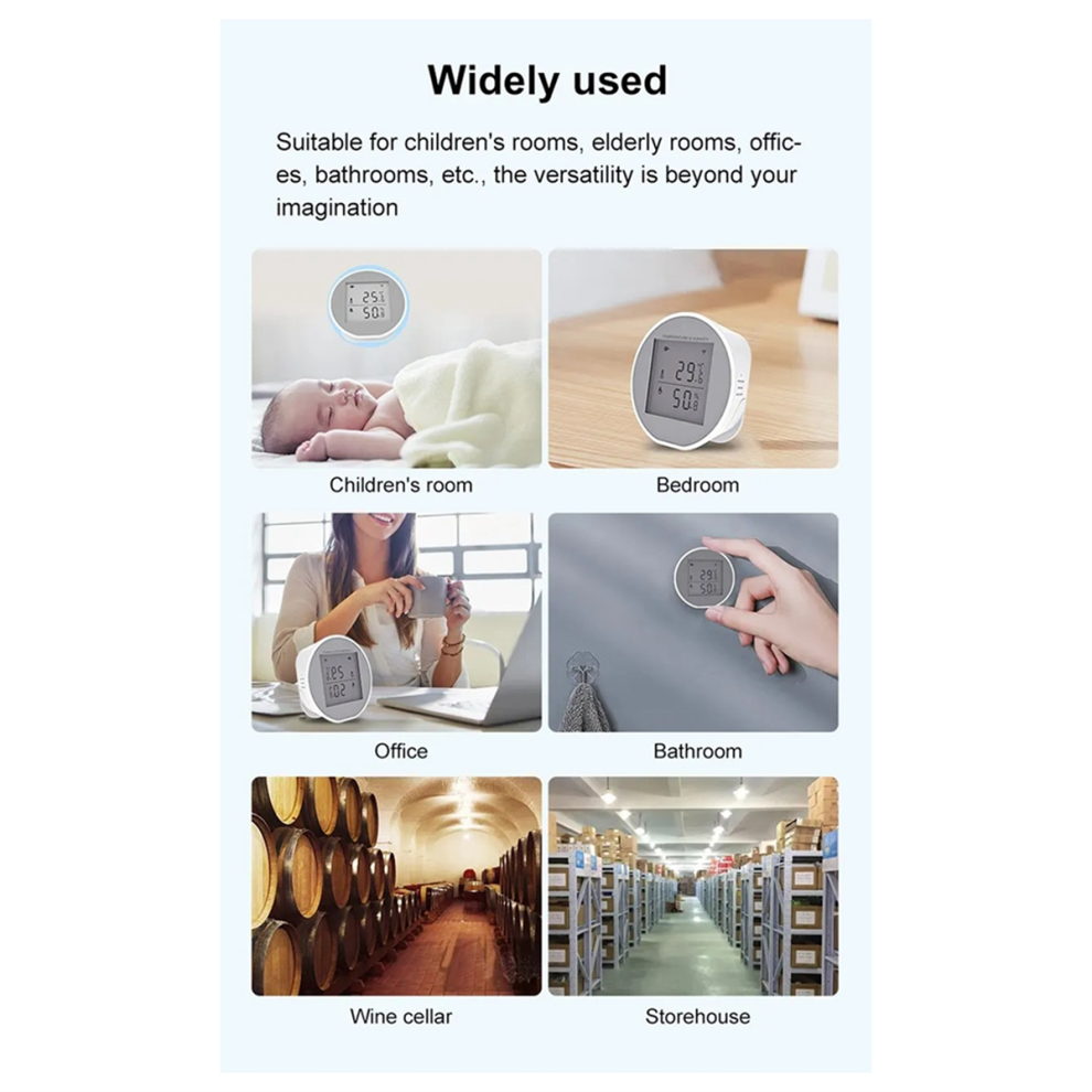 Wifi thermometer Saudism Tuya Wifi Temperature Humidity Sensor