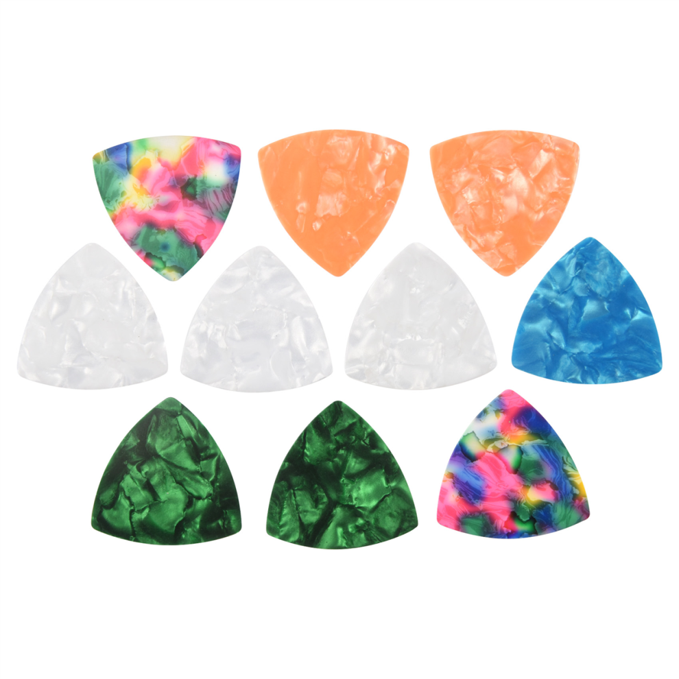 Torribaly 10Pcs Acoustic Plectrums Assorted Color