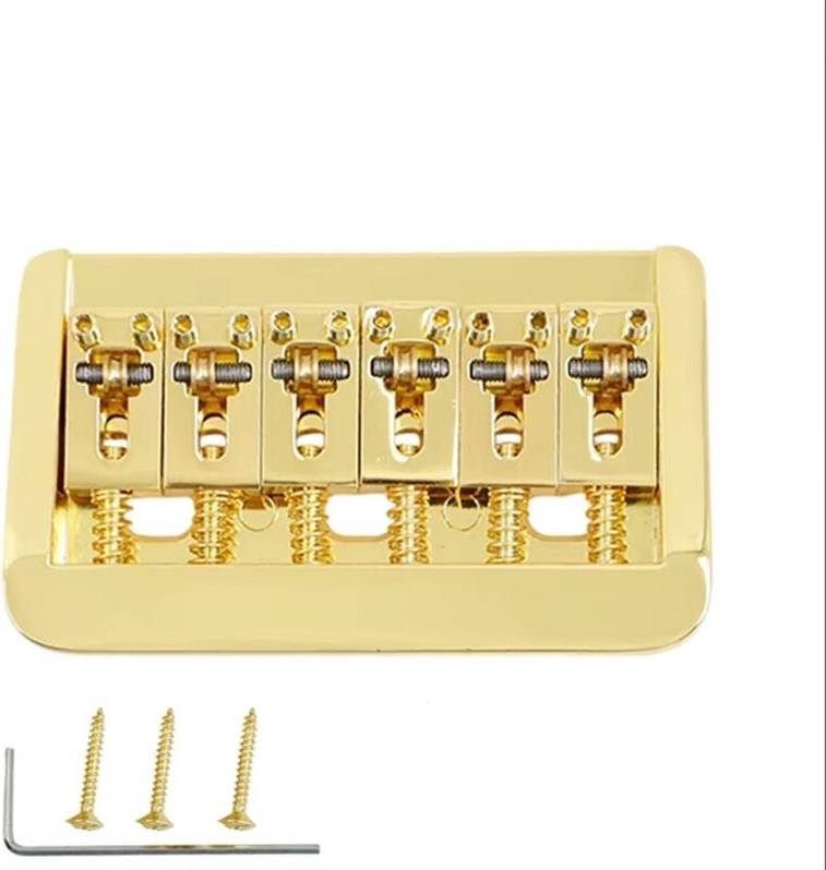 Fixed Bridge 6 String Roller Saddle