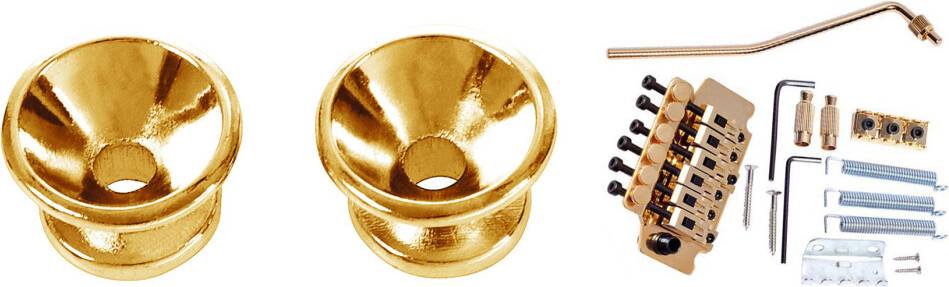 Gold Guitar Tremolo Bridge Parts System