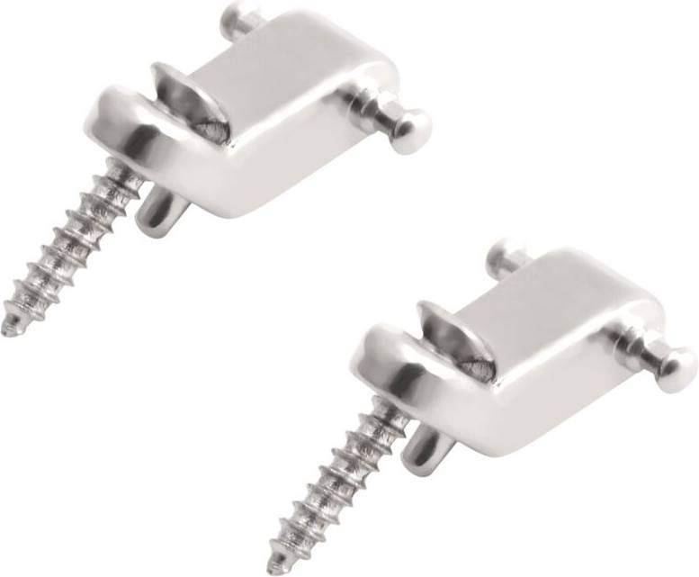 Typecat Set 2 E-Gitarre Roller String Tree String Retainer Silber