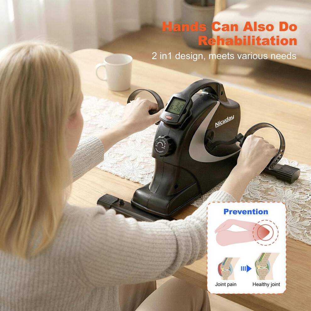 Mini Exercise Bike with Non-Slip Mat