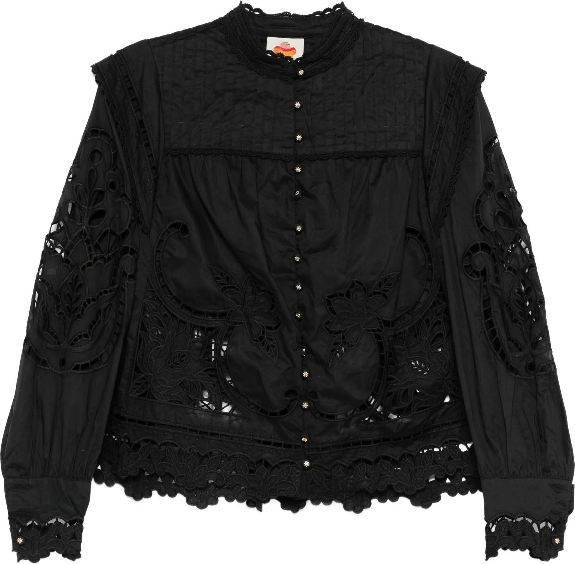 Farm Rio Richelieu Bluse Bomuld - Sort