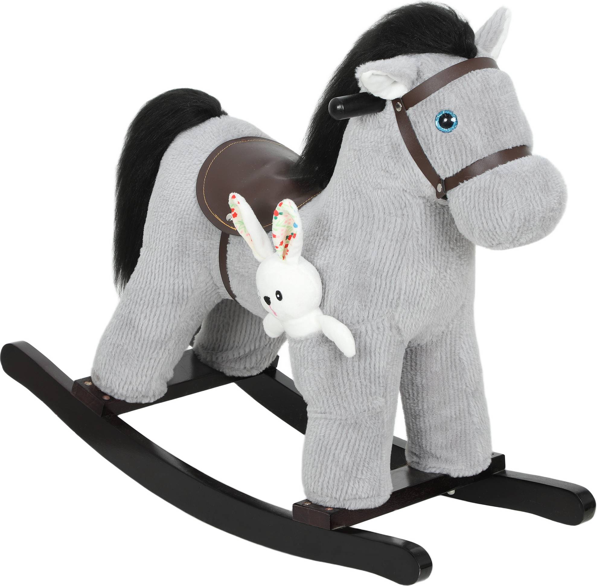 Aiyaplay Baby Rocking Horse Plush Ride On Toy