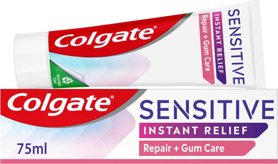 Colgate sensitive relief Colgate Sensitive Instant Relief Repair Gum Care Toothpaste 75ml