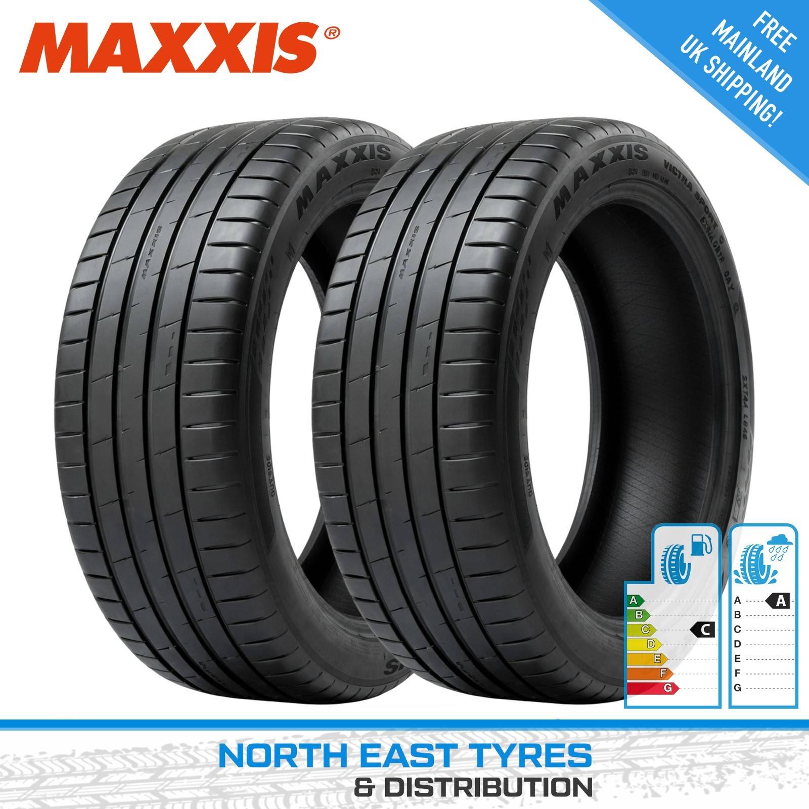 Maxxis Victra Sport 6 SUV 225 55 R19 99Y With Rim Protection Ridge
