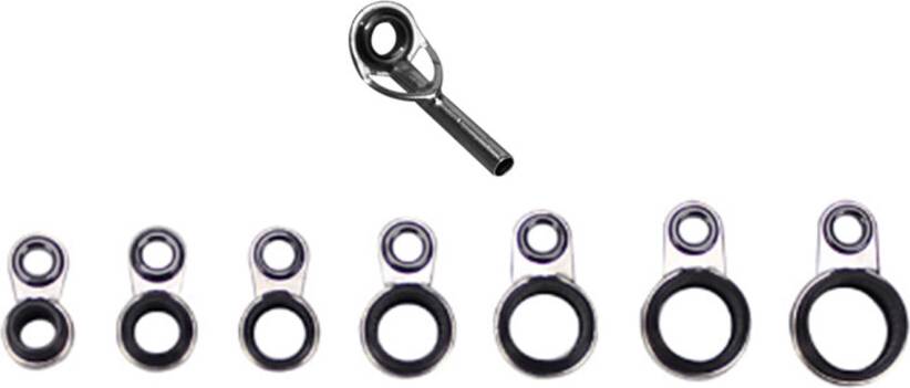 Fishing Rod Guide Rings Ceramic Set 12pcs