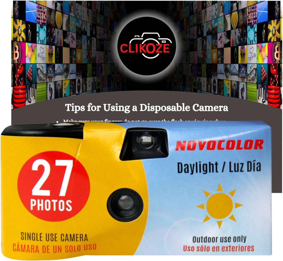 Disposable Camera Bundle with Novocolor Daylight Single Use Card