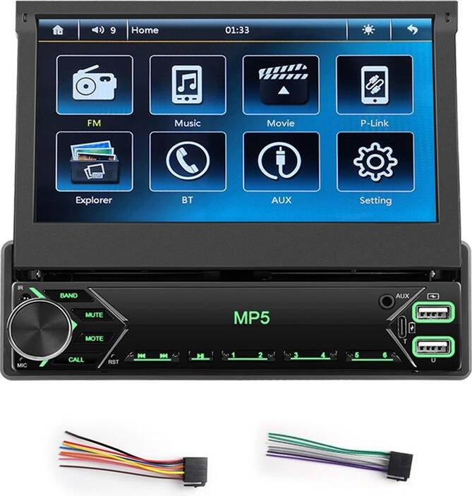 Typecat 7 Inch Flip Out Screen Car Radio