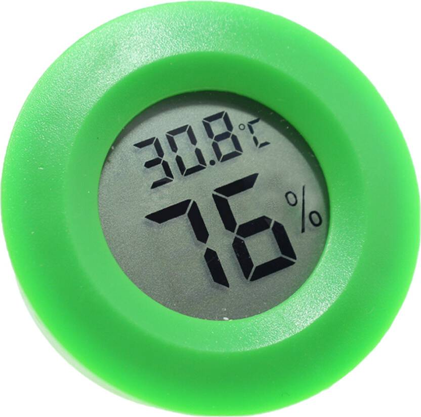 Inoomp 3Pcs Digital Temperature Humidity Meter Green