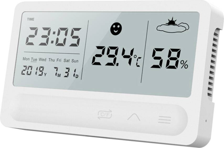 ABOOFAN Digital Hygrometer Touch Humidity Monitor