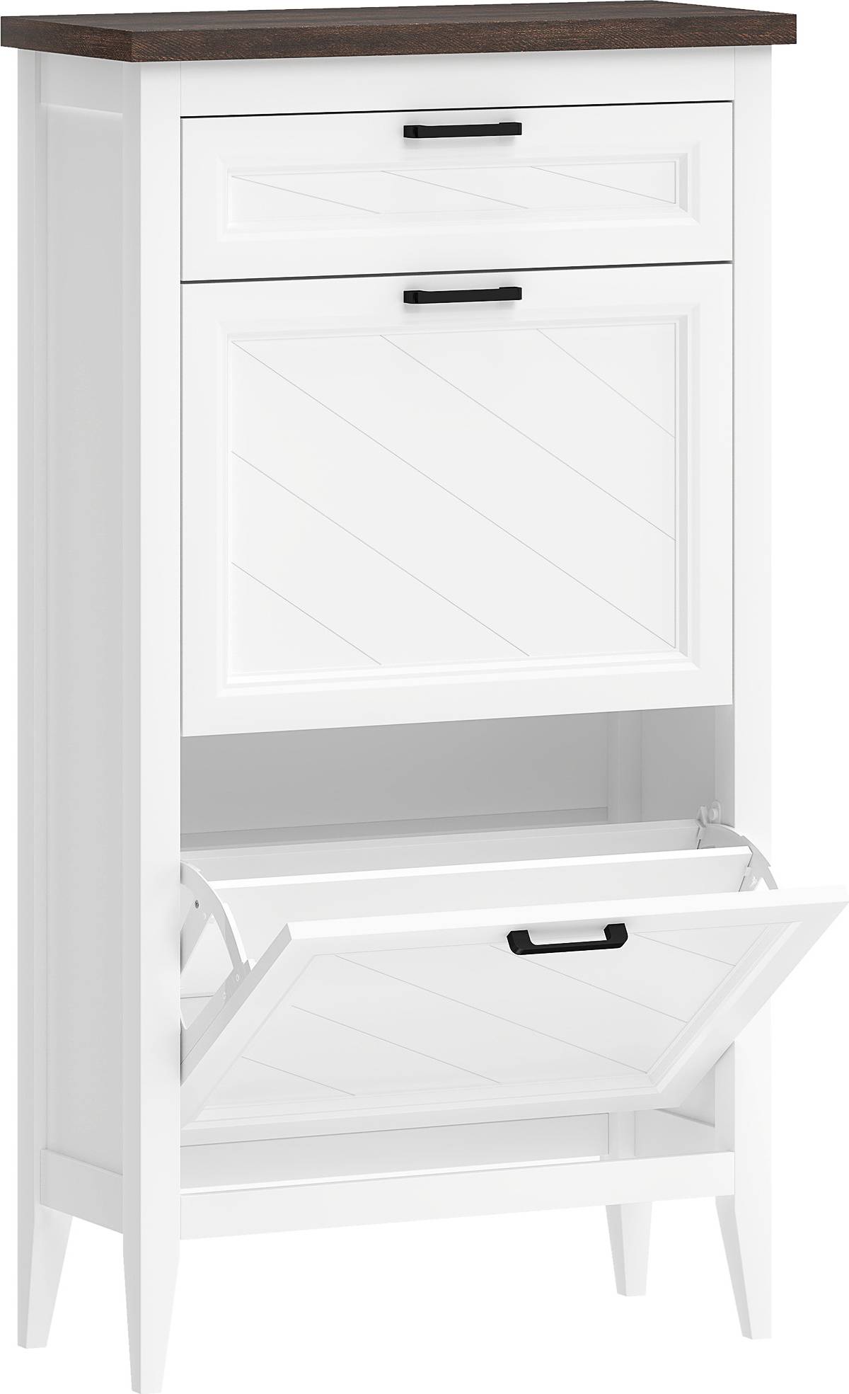 Homcom Cabinet with 2 Flip Drawers Shoe Rack
