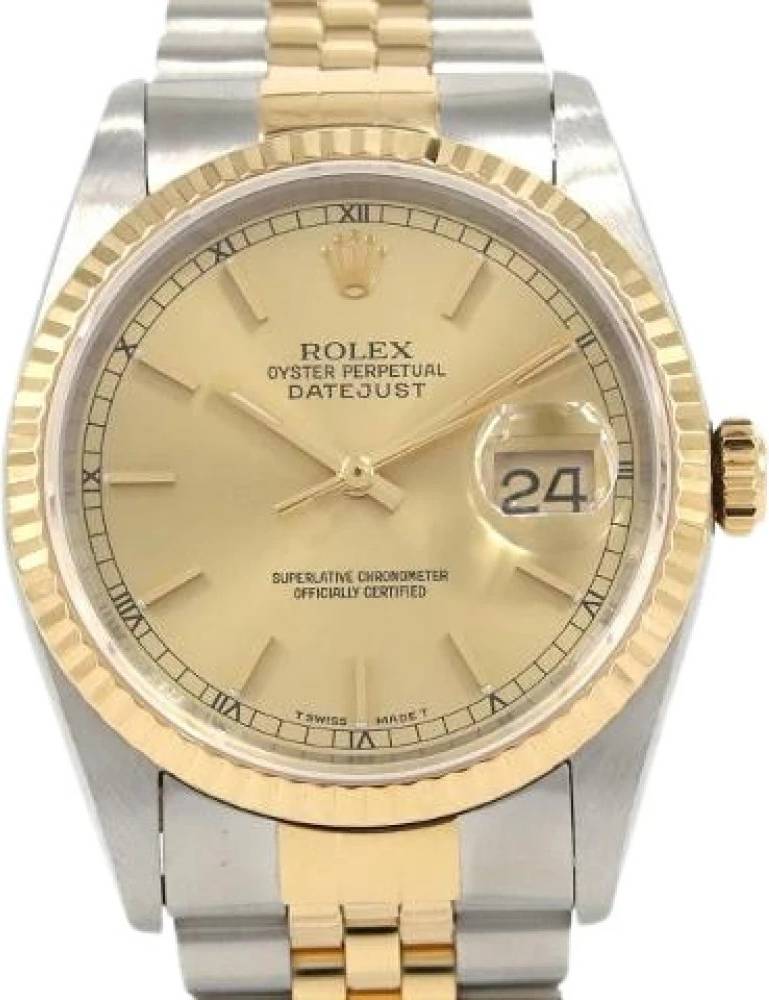 Datejust Rostfritt Stål Gult Herr