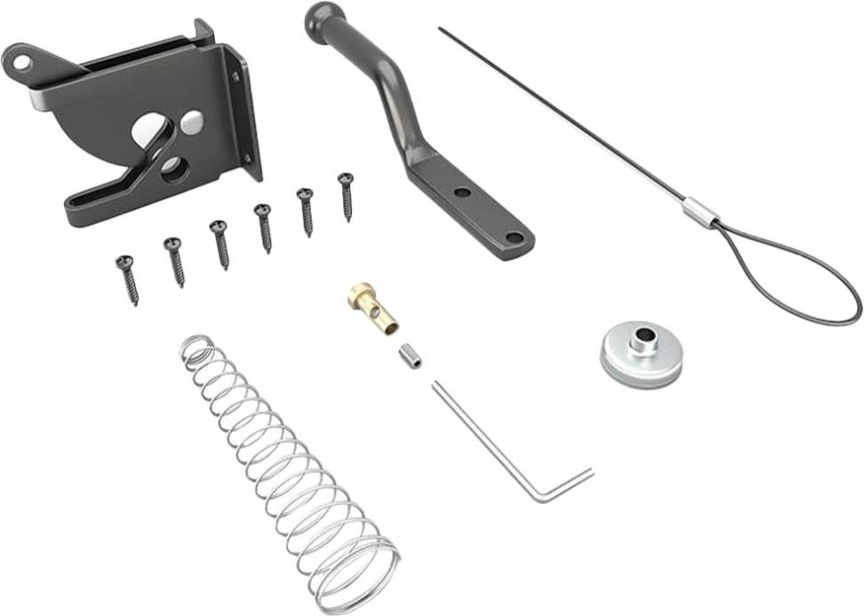 Self-locking Gravity Latch Gate Handle Set