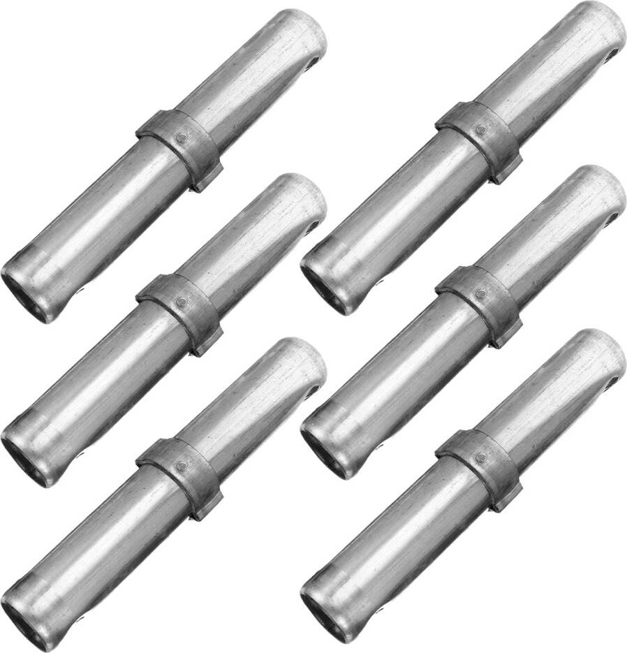 Solustre Silver Scaffold Coupling Pins Galvanized Quick Assembly Rods 12pcs