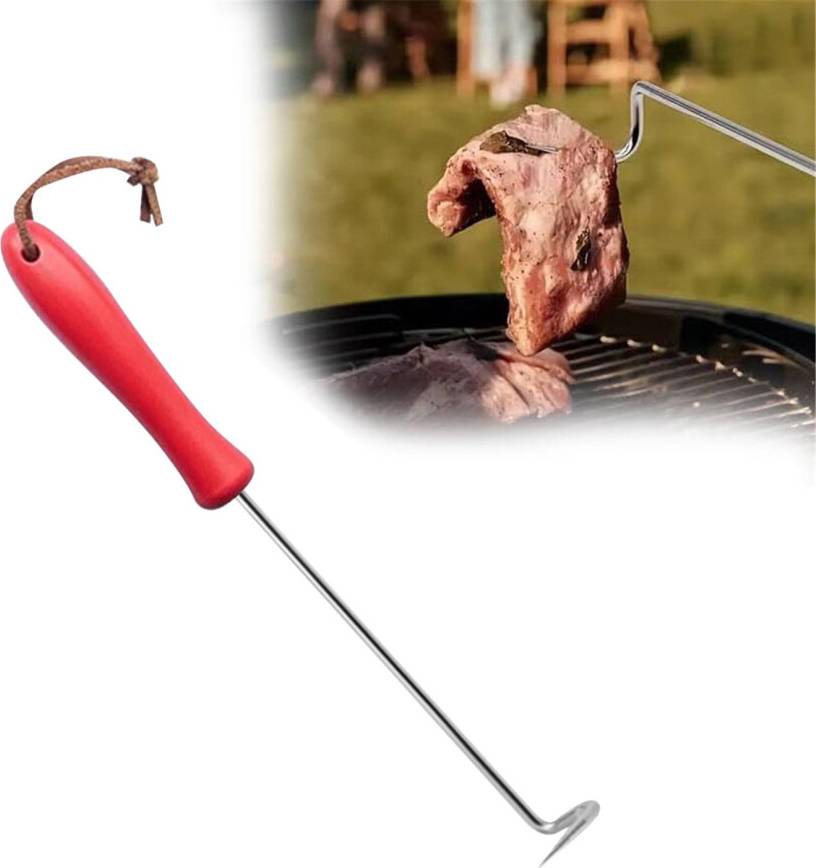 Kødvenderkrog Rustfrit Stål Pigtail Design