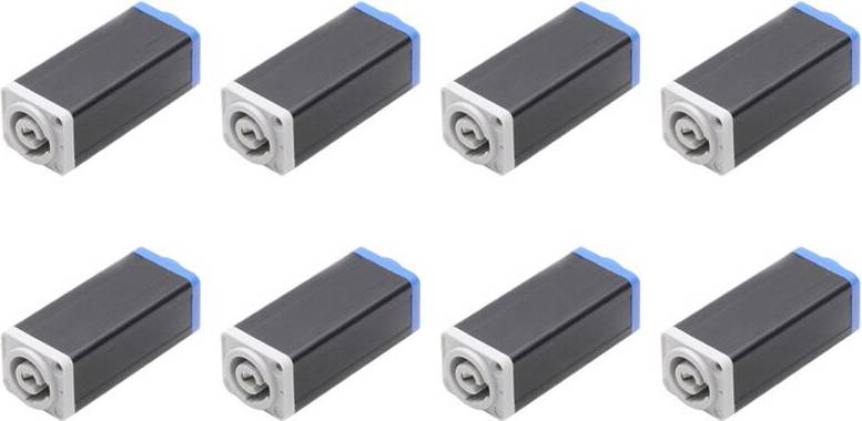 8X LED PowerCon AC Coupler Adapter Extender