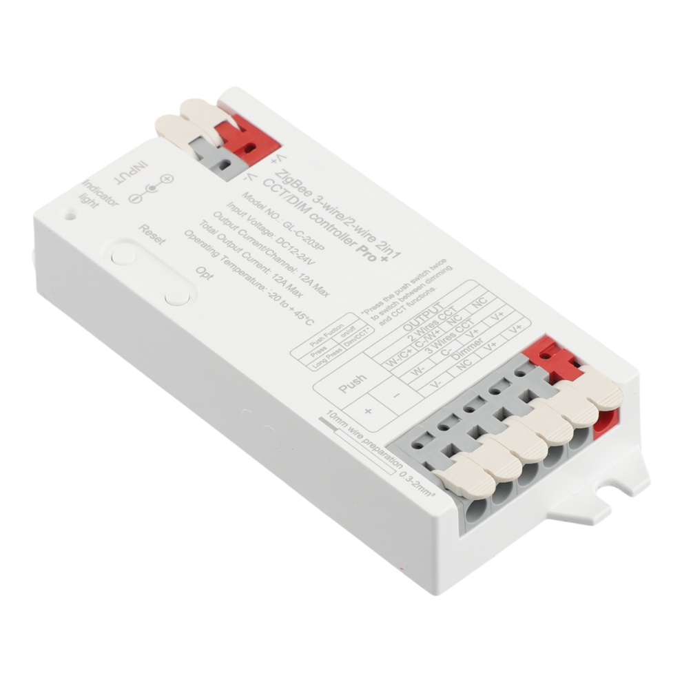 Led zigbee dimmer ZigBee 3.0 Pro Plus 2In1 CCT Dimmer LED Strip Controller