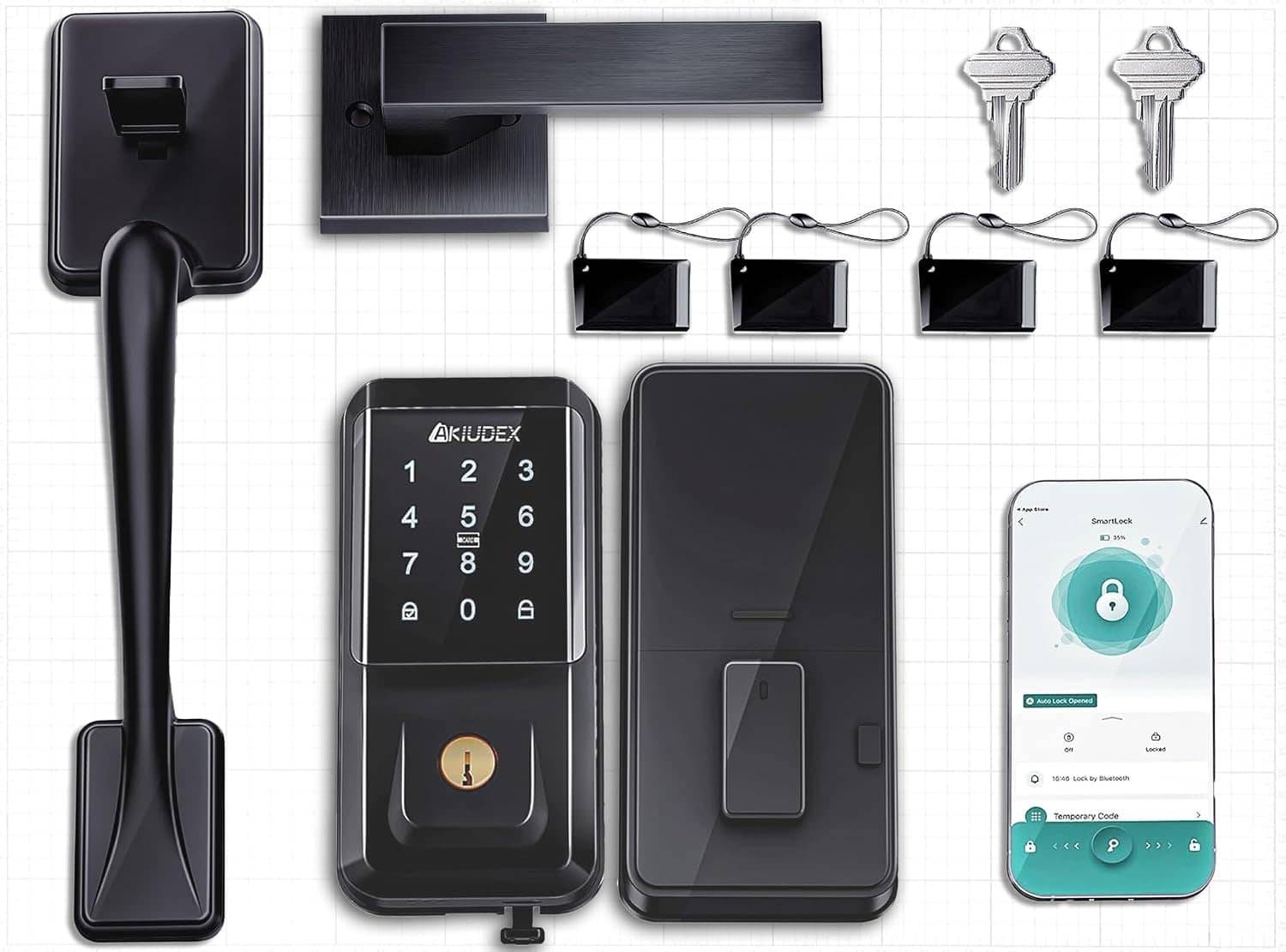 Smart door locks Sugift Smart Keyless Entry Deadbolt Door Lock