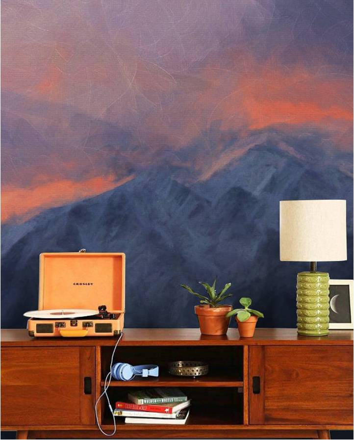Union Rustic Broden Matte Mural Gray