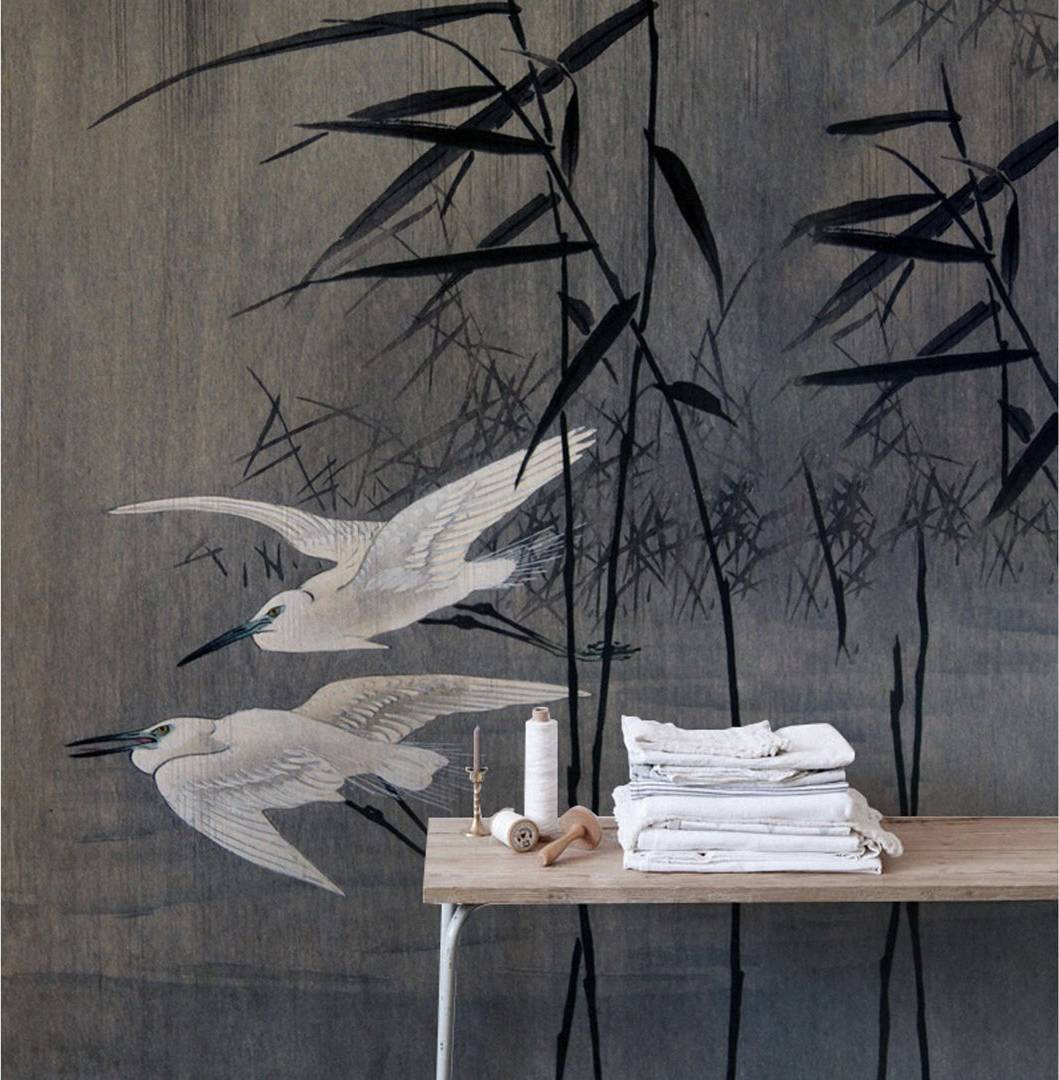 Bay Isle Home Rashud Matte Mural Black