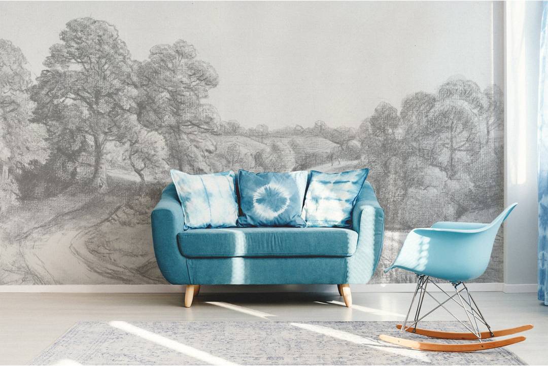 Union Rustic Cabersham Matte Mural Gray