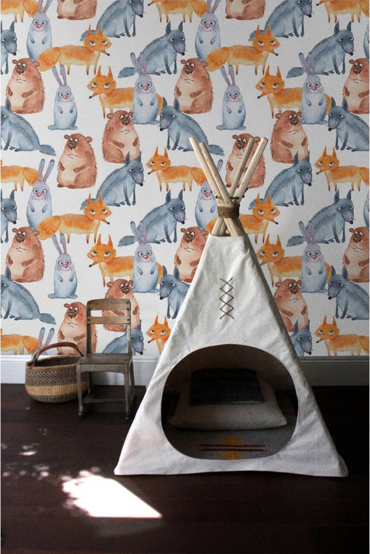 Union Rustic Beeliar Matte Mural Blue