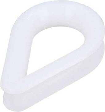 AB Tools White Nylon Rope Splice Thimble