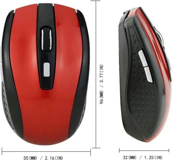 Maxpower USB Red Optical Wireless Mouse