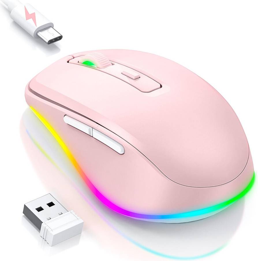 Wireless Rechargeable Light Up Mouse