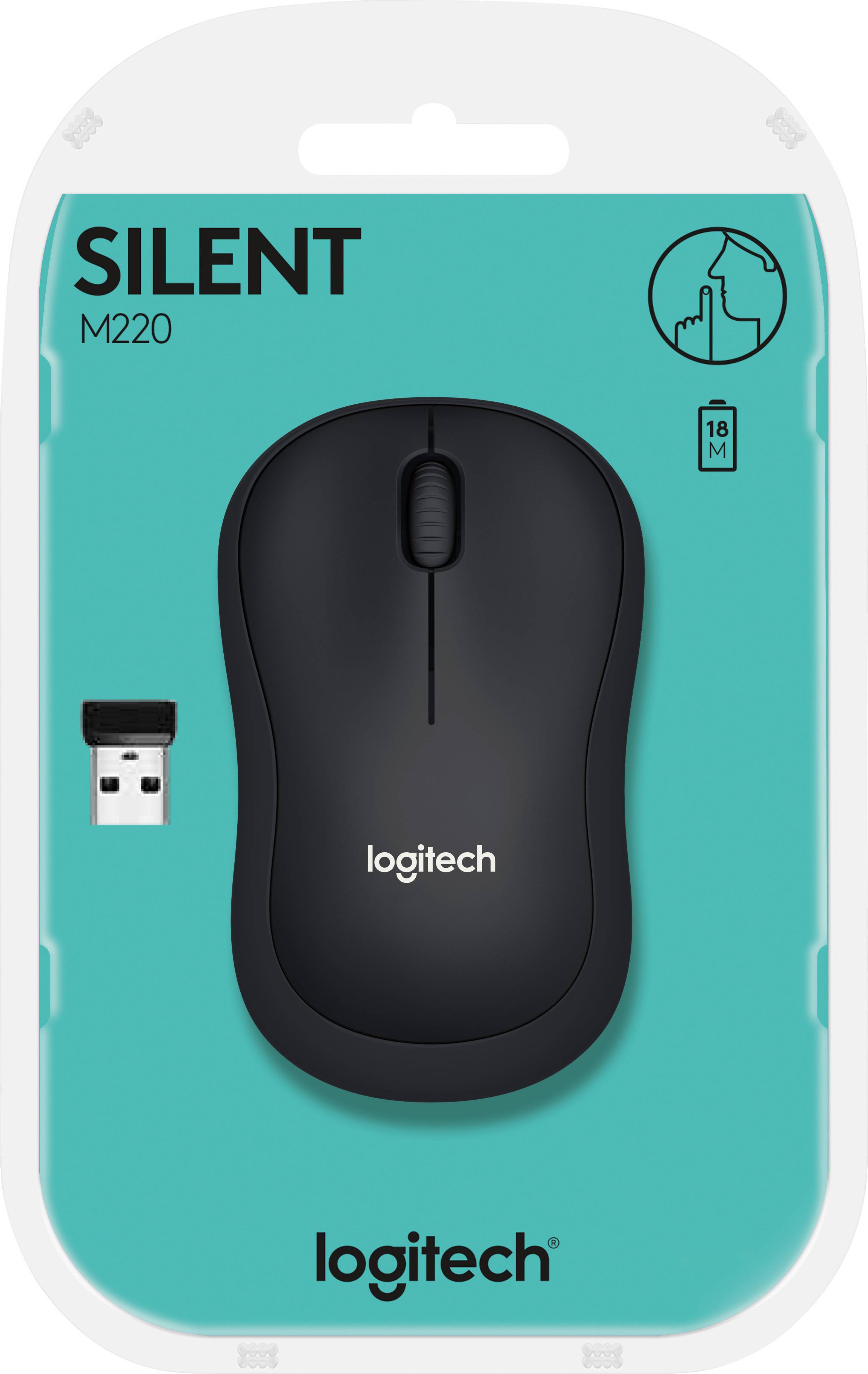 Logitech M220 Silent Optical Wireless Portable