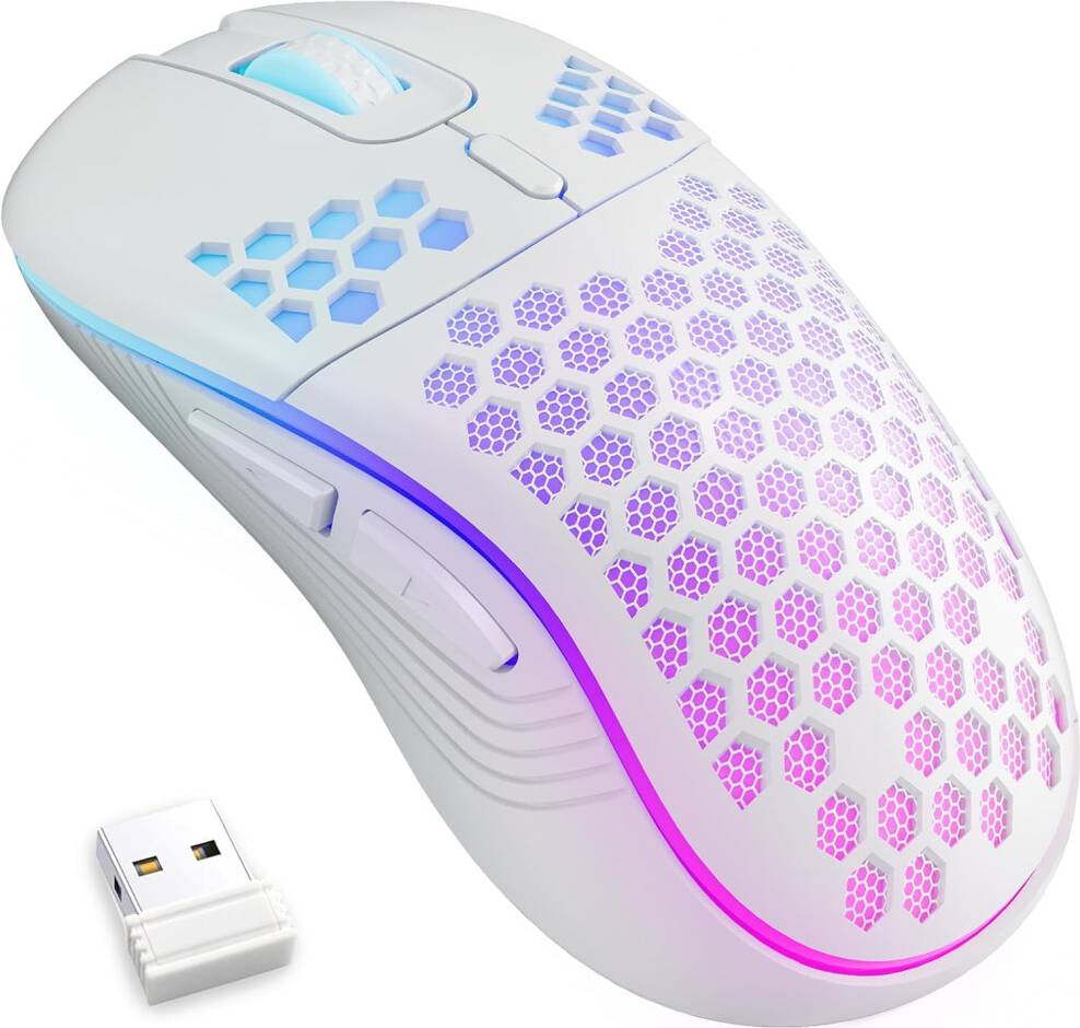 Wireless Gaming Mouse 2.4G USB RGB LED 4 DPI