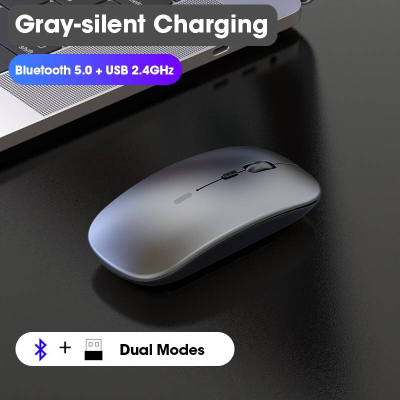 Maxpower Gray Bluetooth Wireless Mouse Computer