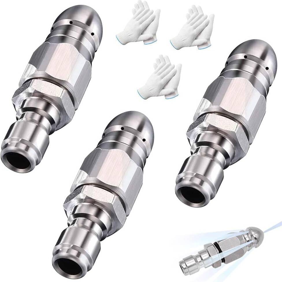 1/4 Inch Quick Connect Stainless Nozzle Set