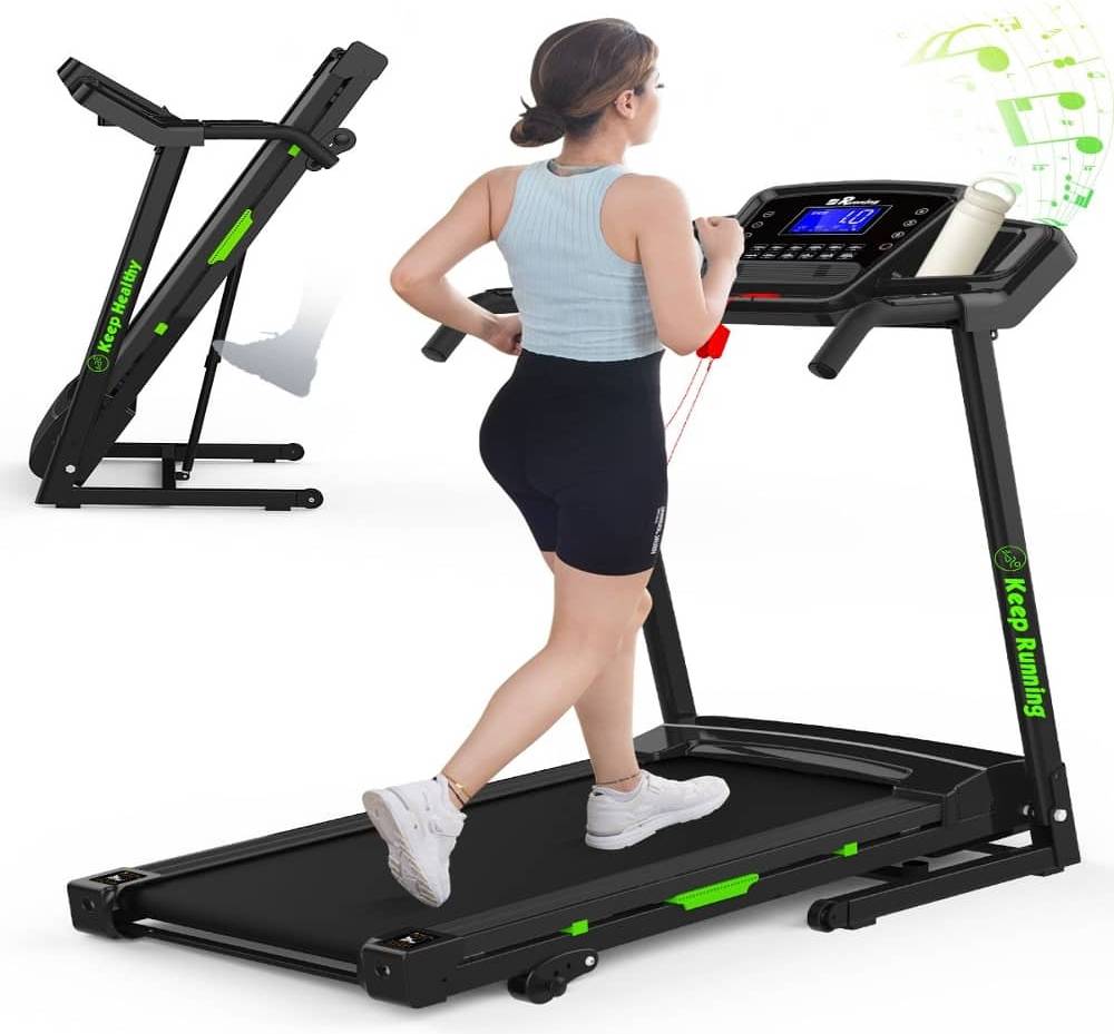Treadmill with incline Folding Compact Incline Treadmill 330LBS
