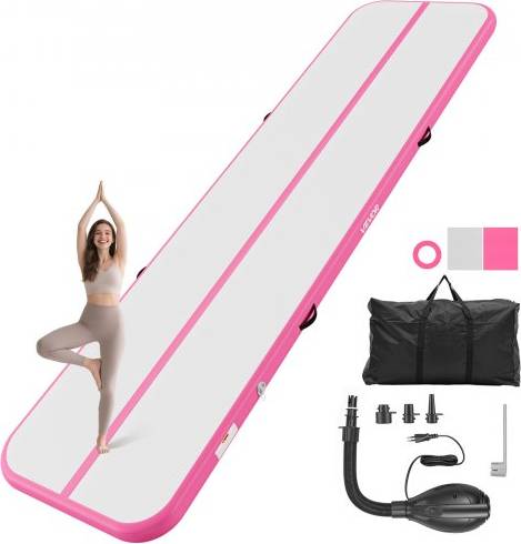 Gymnastics mat VEVOR Inflatable Gymnastics Air Mat 4m Training