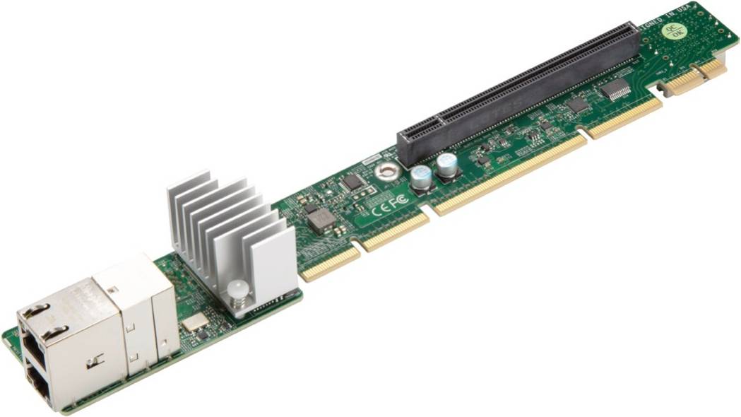 SuperMicro 1U Ultra Riser 2-Port Network Card
