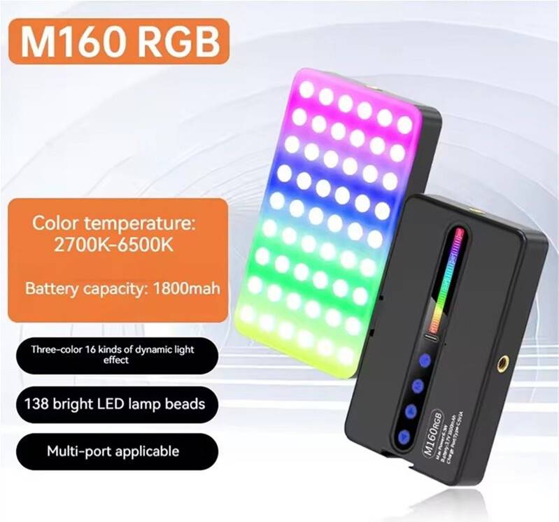 Studio display RGB Video Light with Display Screen