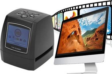 Portable Film Slide Scanner With Color Display