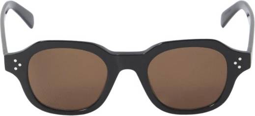 Celine Acetate Square Frame Solbriller - Sort