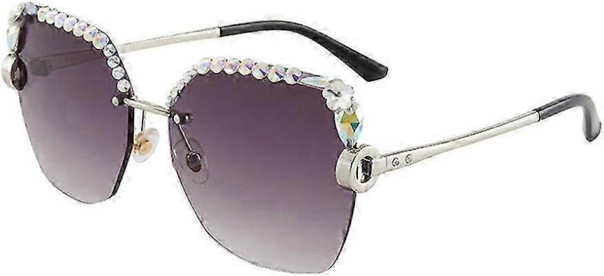 Diamond Inlaid UV Protection Sunglasses Rhinestone Shades