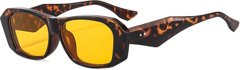 Frame Stylish Large Rectangular Sunglasses Uv Protection - Summer