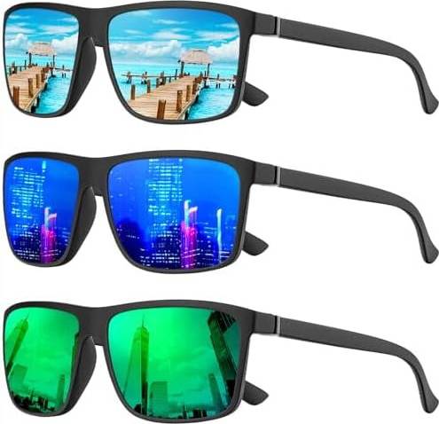 Polarized Sunglasses UV Protection 3 Pack