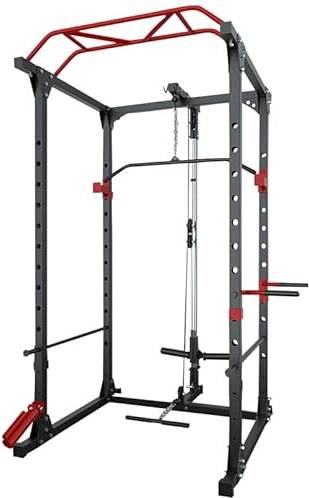 Multi gym bench Strongway Multi-Gym Power Cage Dual Pulley System